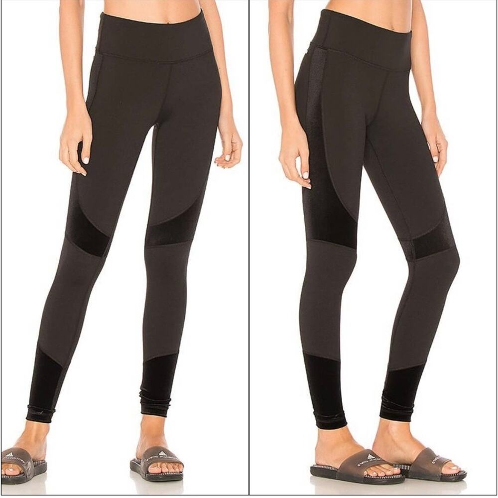 Alala Vamp Black High Waisted Paneled Tight Leggings Size S